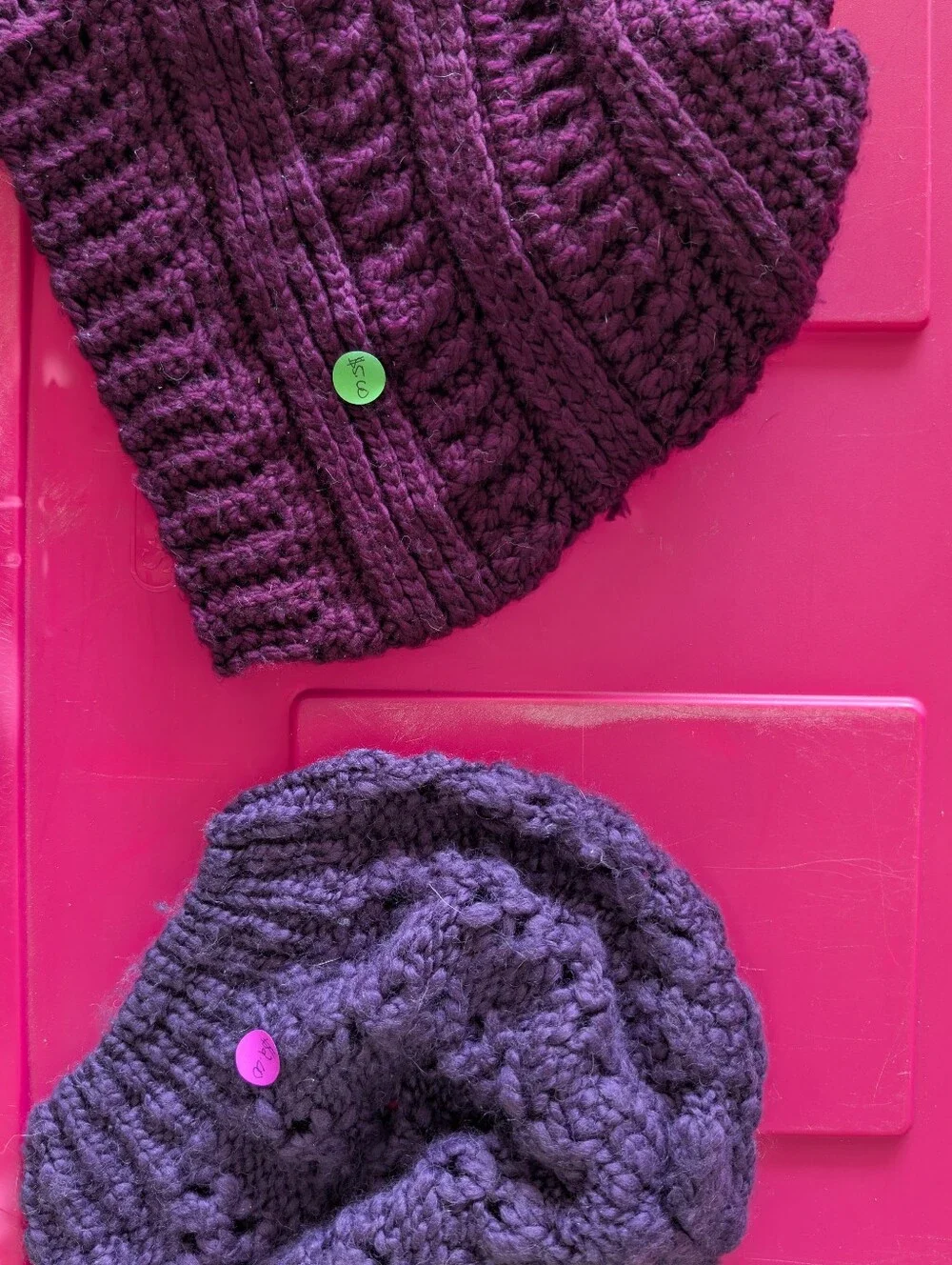 Crochet Beanie Hats And Doily